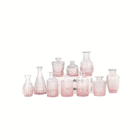 Pink Mini Glass Vase-For the Home > Home & Garden > Decor > Vases-Quinn's Mercantile