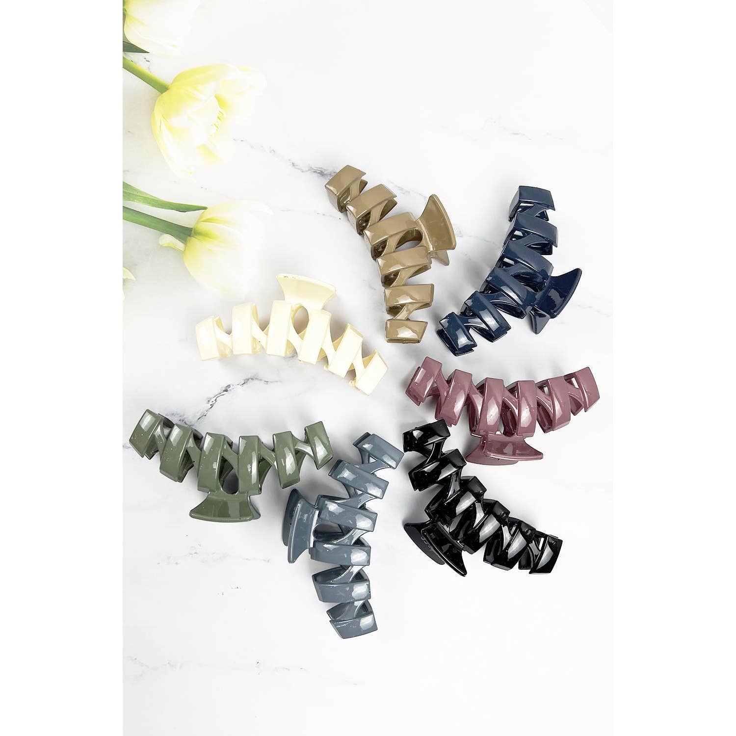 Zigzag Hair Claw-Apparel & Accessories > Clothing Accessories > Hair Accessories-Quinn's Mercantile