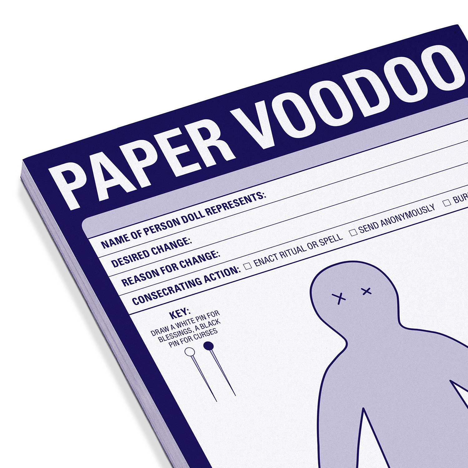 Paper Voodoo Pad-Office Supplies > General Office Supplies > Paper Products > Notebooks & Notepads-Quinn's Mercantile