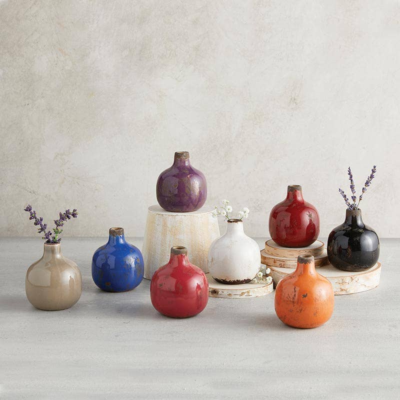 White Mini Vase-For the Home > Home & Garden > Decor > Vases-Quinn's Mercantile