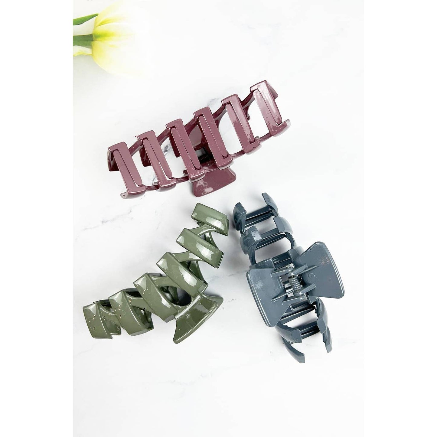 Zigzag Hair Claw-Apparel & Accessories > Clothing Accessories > Hair Accessories-Quinn's Mercantile