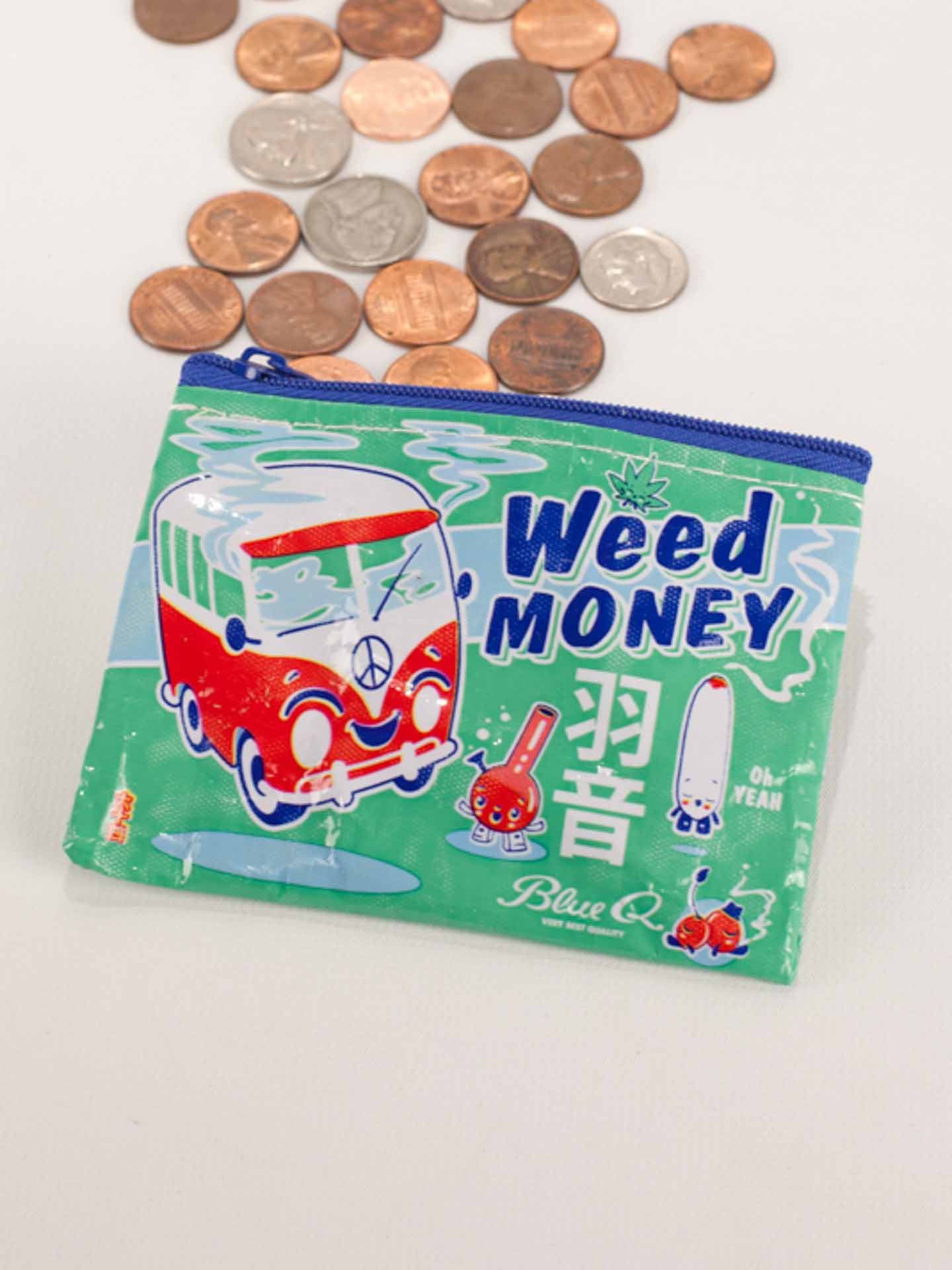Weed Money Coin Purse-Furry Friends > Luggage & Bags > Shopping Totes-Quinn's Mercantile