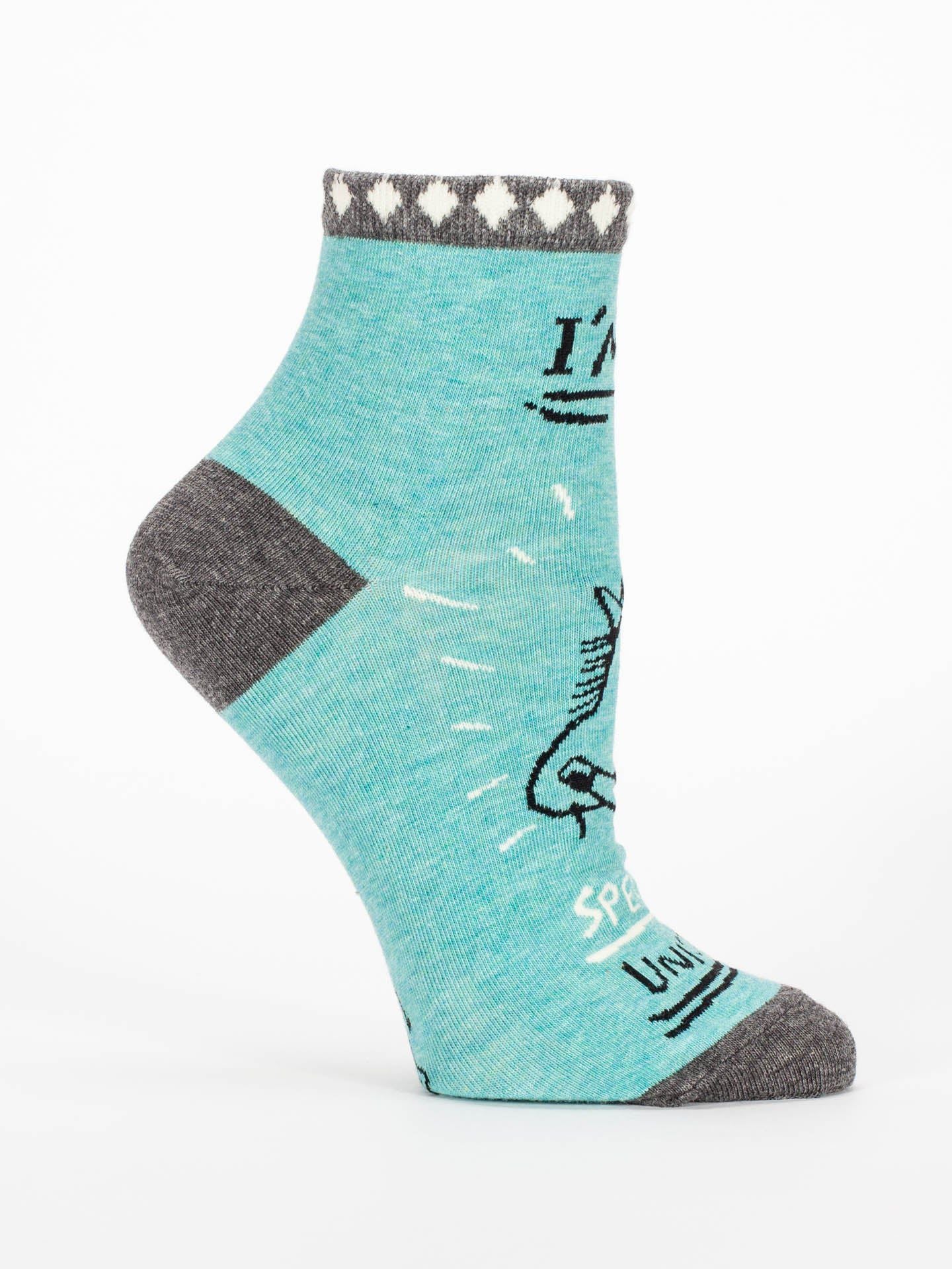 I'm A Special Unicorn Women's Ankle Socks-Apparel > Apparel & Accessories > Clothing > Underwear & Socks-Quinn's Mercantile