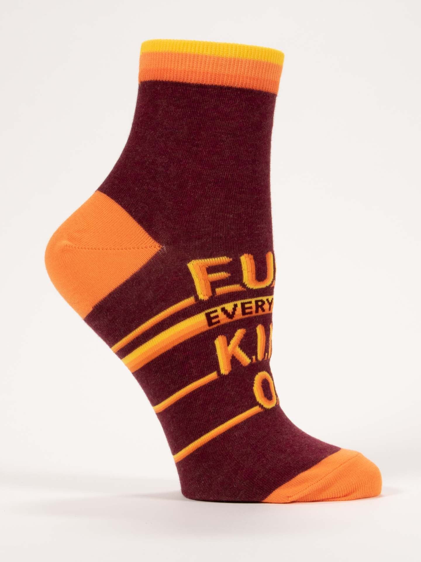 Fuck Everything Kind Of Women's Ankle Socks-Apparel > Apparel & Accessories > Clothing > Underwear & Socks-Quinn's Mercantile