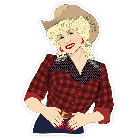 Dolly Parton Rhinestone Sticker-Decorative Stickers > Arts & Entertainment > Hobbies & Creative Arts > Arts & Crafts > Art & Crafting Materials > Embellishments & Trims > Decorative Stickers-Quinn's Mercantile