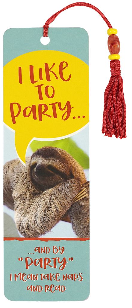 I Like to Party Beaded Bookmark-Office Supplies > Book Accessories > Bookmarks-Quinn's Mercantile