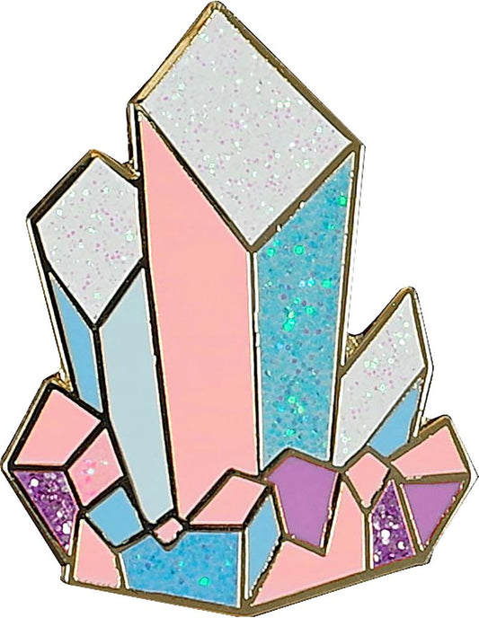 Crystals Enamel Pin-Apparel & Accessories > Jewelry > Brooches & Lapel Pins-Quinn's Mercantile