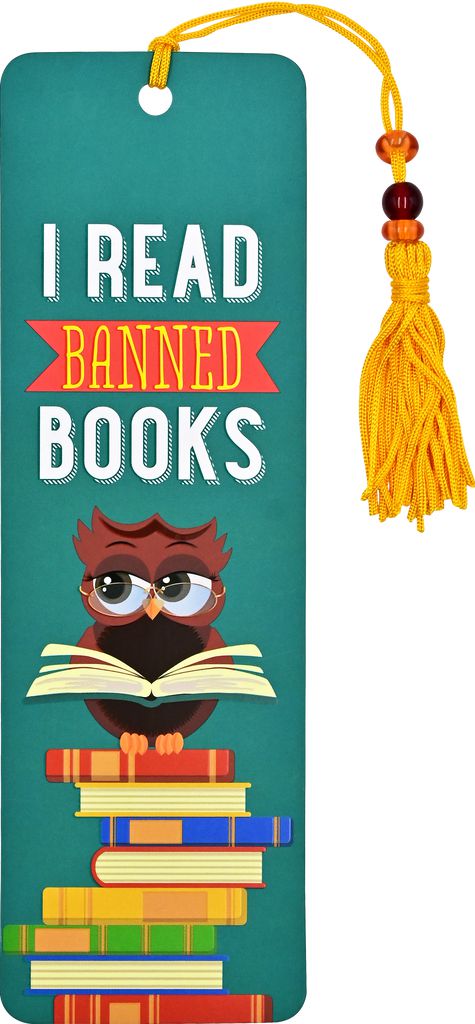 I Read Banned Books Beaded Bookmark-Book Accessories > Bookmarks-Quinn's Mercantile