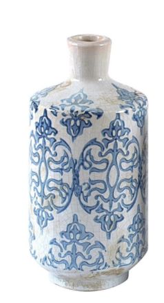 Blue and White Vases 7.5"-For the Home > Home & Garden > Decor > Vases-Quinn's Mercantile