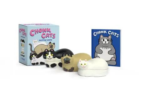 Chonk Cats Mini Nesting Dolls-Games and Puzzles > Sporting Goods > Indoor Games-Quinn's Mercantile