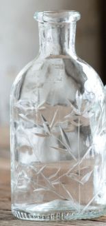 Etched Glass Vase-Gift-Quinn's Mercantile