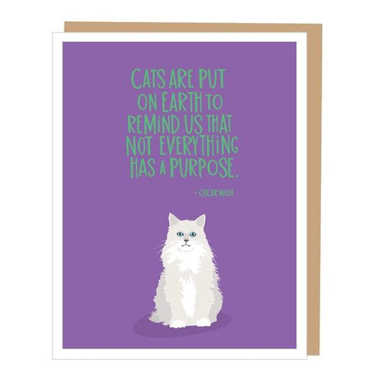 Every Occasion Greeting Cards-greeting cards > Arts & Entertainment > Party & Celebration > Gift Giving > Greeting & Note Cards-Cats Oscar Wilde-Quinn's Mercantile