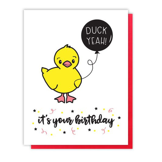 Duck Yeah Birthday Card-greeting cards > Arts & Entertainment > Party & Celebration > Gift Giving > Greeting & Note Cards-Quinn's Mercantile