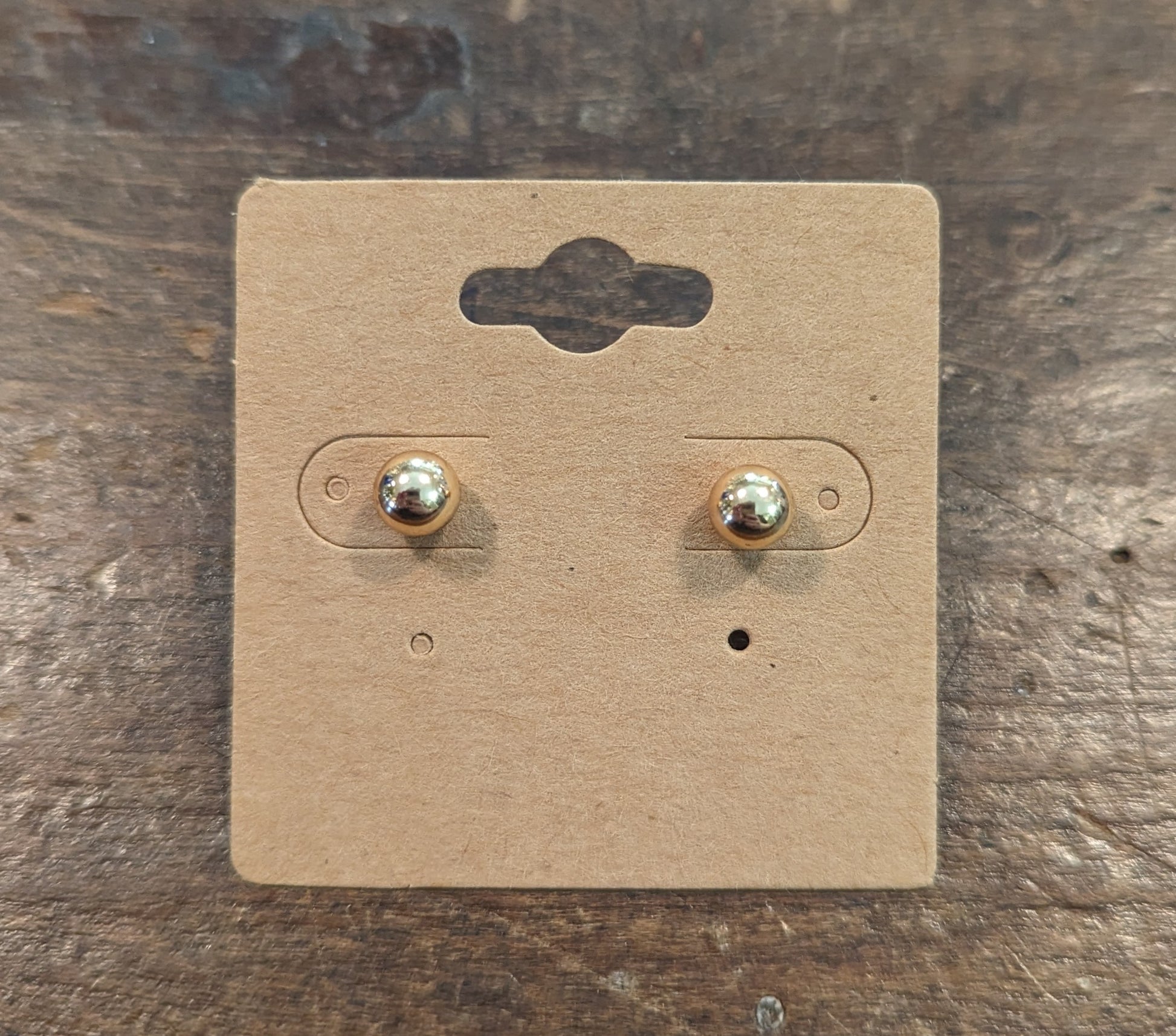 Gold Ball Studs-Jewelry > Apparel & Accessories > Jewelry > Earrings-Quinn's Mercantile