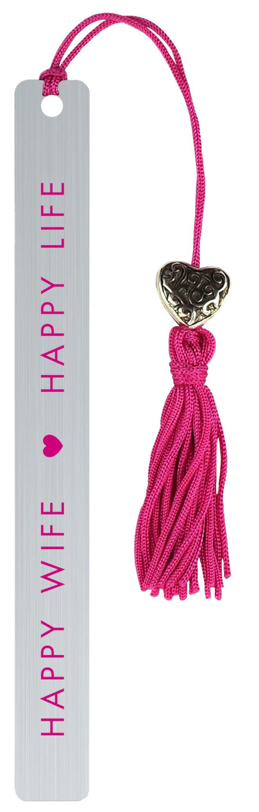 Happy Wife Metal Bookmark-Office Supplies > Book Accessories > Bookmarks-Quinn's Mercantile