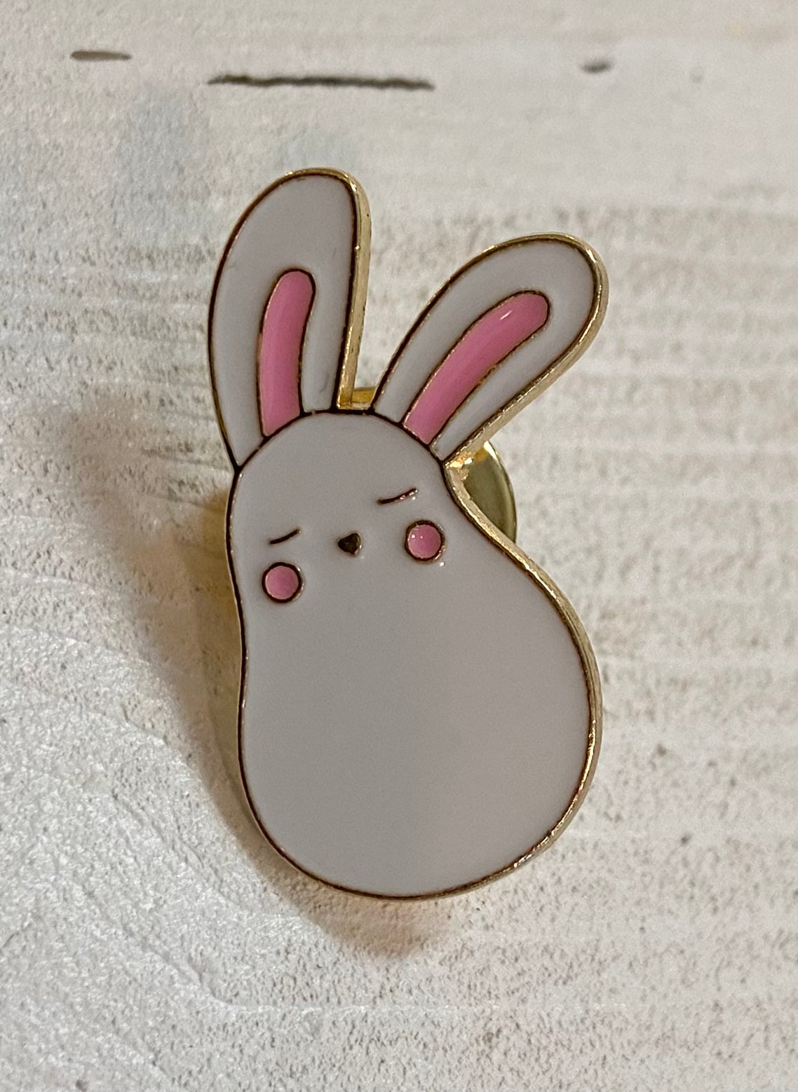 Bunny Enamel Pins-Apparel & Accessories > Jewelry > Brooches & Lapel Pins-Quinn's Mercantile