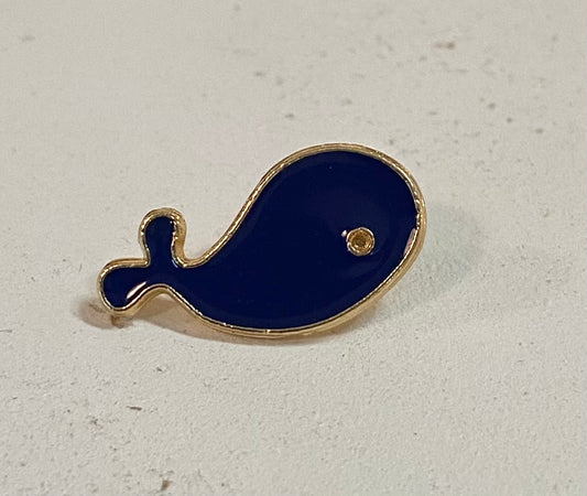 Blue Whale Pin-Apparel & Accessories > Jewelry > Brooches & Lapel Pins-Quinn's Mercantile