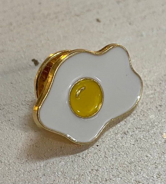 Fried Egg Pin-Apparel & Accessories > Jewelry > Brooches & Lapel Pins-Quinn's Mercantile