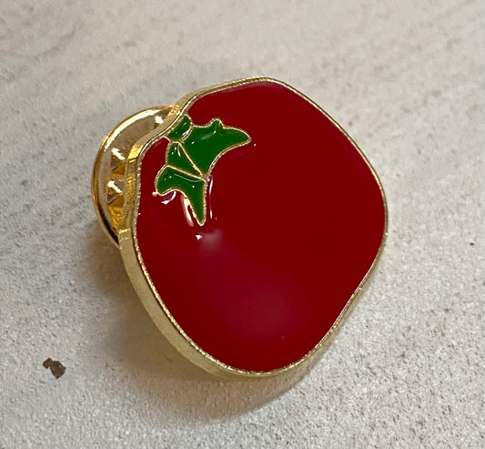 Tomato Pin-Apparel & Accessories > Jewelry > Brooches & Lapel Pins-Quinn's Mercantile