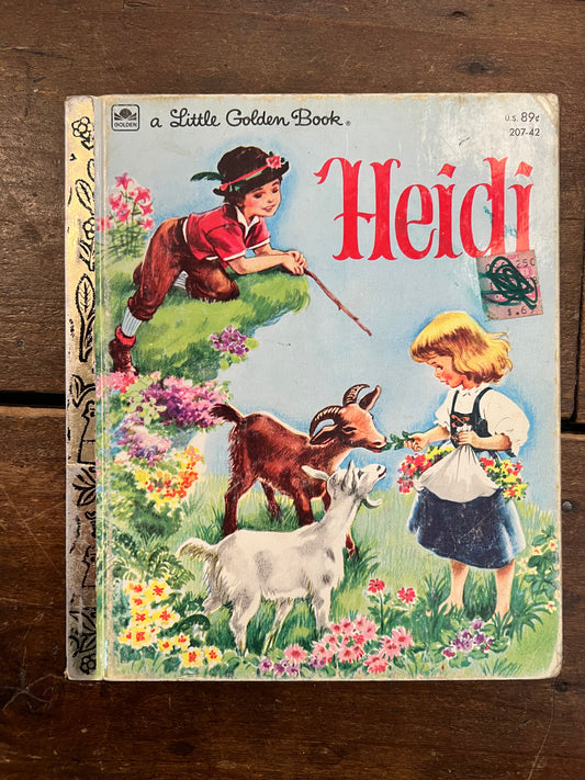 Heidi Vintage Little Golden Book-Media > Books-Quinn's Mercantile