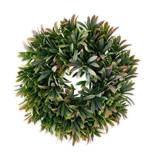 Laurel Leaves Candle Ring-Gardening > Home & Garden > Decor > Wreaths & Garlands-Quinn's Mercantile