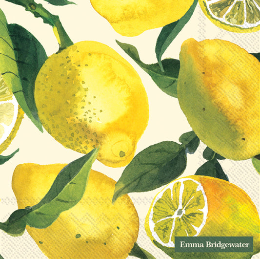 Lemons Lunch Napkins-Textiles > Home & Garden > Household Supplies > Household Paper Products > Napkins-Quinn's Mercantile