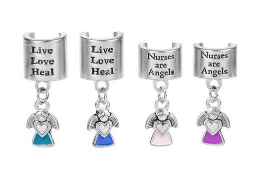 Nurses Are Angels Stethoscope Charms-For the Home > For the Home > Home & Garden > Decor > Figurines-Quinn's Mercantile