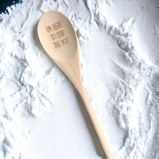 Funny Wooden Spoons Locally Crafted-Home & Garden > Kitchen & Dining > Kitchen Tools & Utensils-Quinn's Mercantile