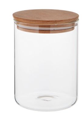 Glass Jar with Wooden Lid-kitchen-Quinn's Mercantile