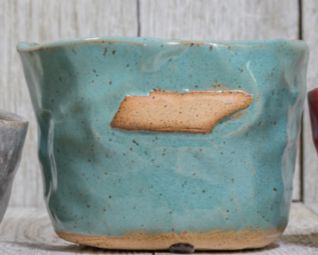Tennessee Oxford Pottery Candles-Candles > Home & Garden > Decor > Home Fragrances > Candles-TN 4oz Turquoise-Quinn's Mercantile