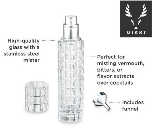 Glass Martini Atomizer-Home & Garden > Kitchen & Dining > Barware > Cocktail Shakers & Tools-Quinn's Mercantile