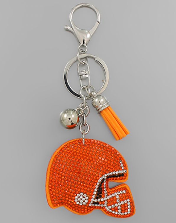 Football Helmet Puffer Key Chain-apparel & Accessories > Handbag & Wallet Accessories > Keychains-Quinn's Mercantile