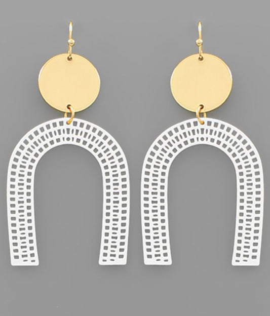 Filigree Arch Earrings-Jewelry > Apparel & Accessories > Jewelry > Earrings-Quinn's Mercantile