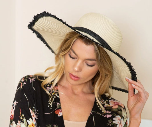 The Hampton's Straw Hat-Apparel > Apparel & Accessories > Clothing Accessories > Hats-Quinn's Mercantile