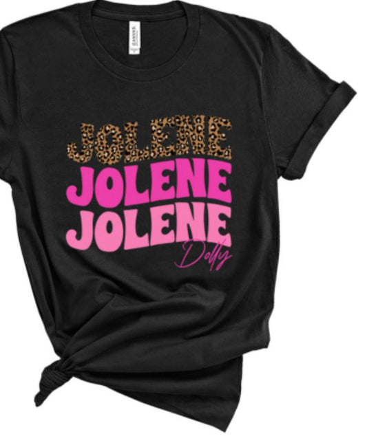 Jolene Black T Shirt-Apparel & Accessories > Clothing > Shirts & Tops-Quinn's Mercantile