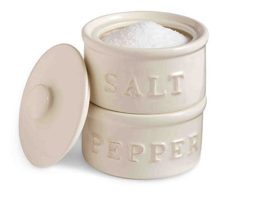Stacked Salt & Pepper Cellar-Home & Garden > Kitchen & Dining > Tableware > Salt & Pepper Shakers-Quinn's Mercantile