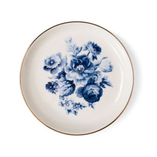Blue Bouquet Trinket Tray-Home & Garden > Decor > Decorative Trays-Quinn's Mercantile