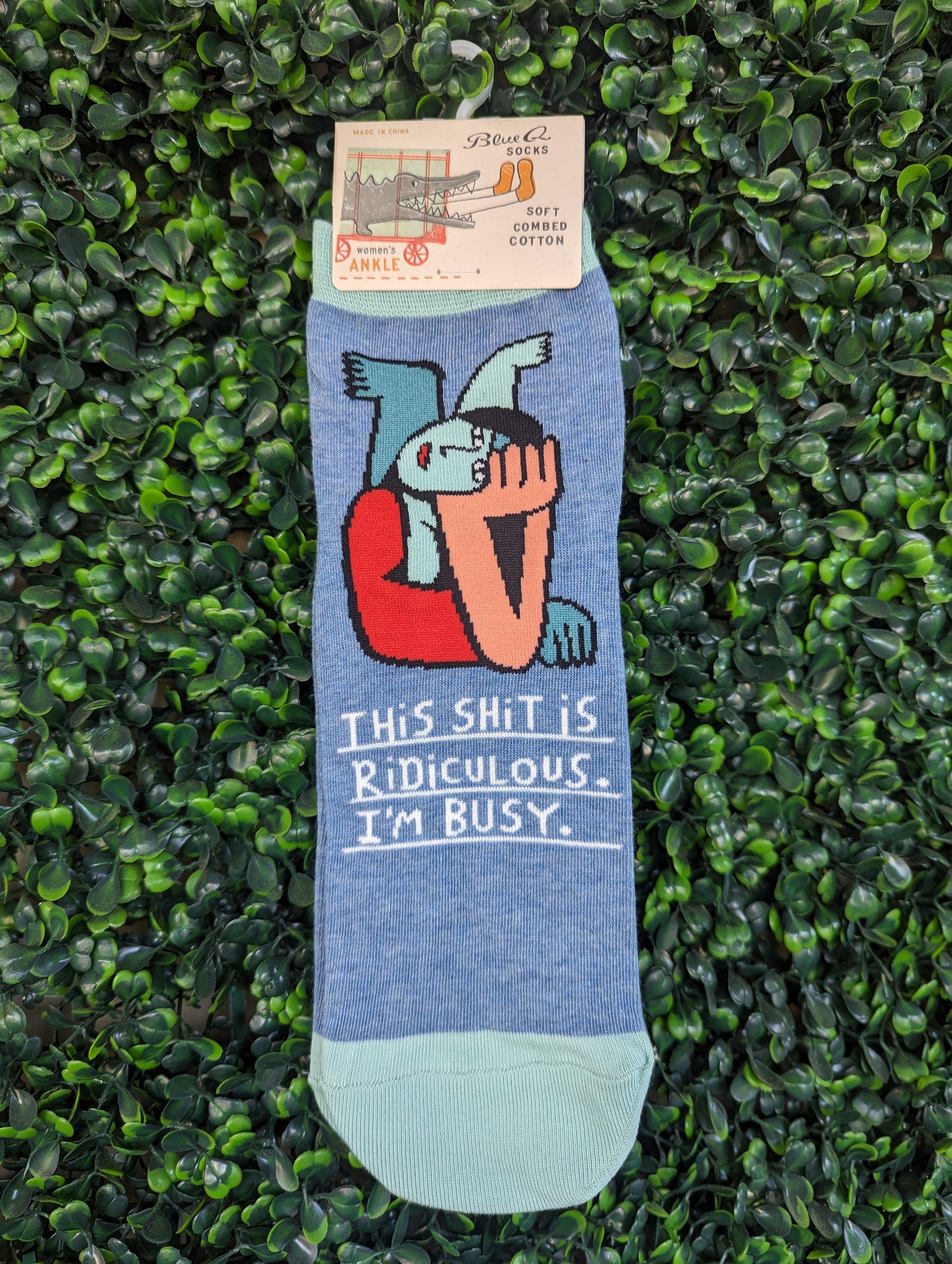 Shit Is Ridiculous Women's Ankle Socks-Apparel > Apparel & Accessories > Clothing > Underwear & Socks-Quinn's Mercantile