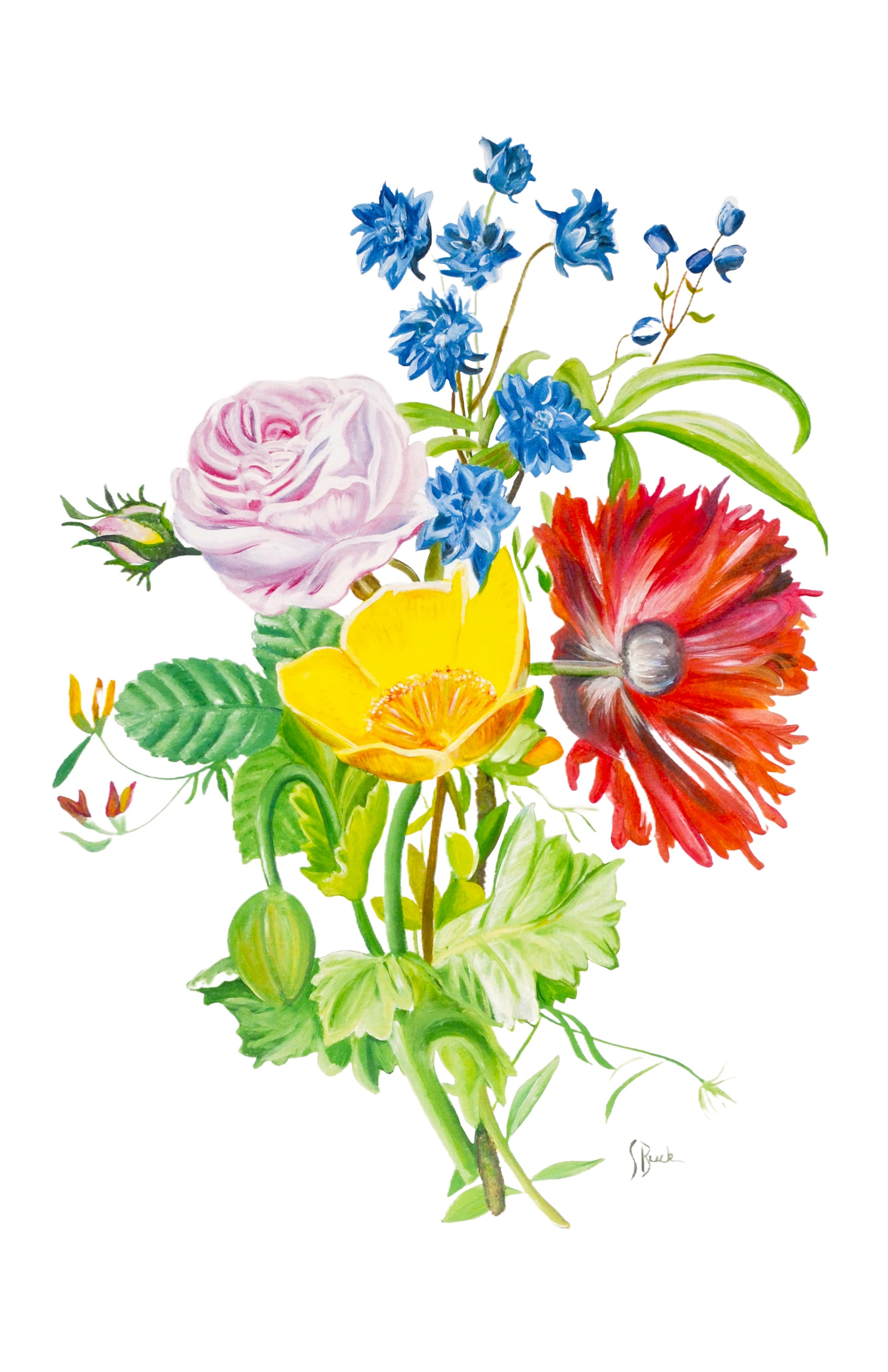Floral Wildflowers Local Artwork-For the Home > Home & Garden > Decor > Artwork-Quinn's Mercantile
