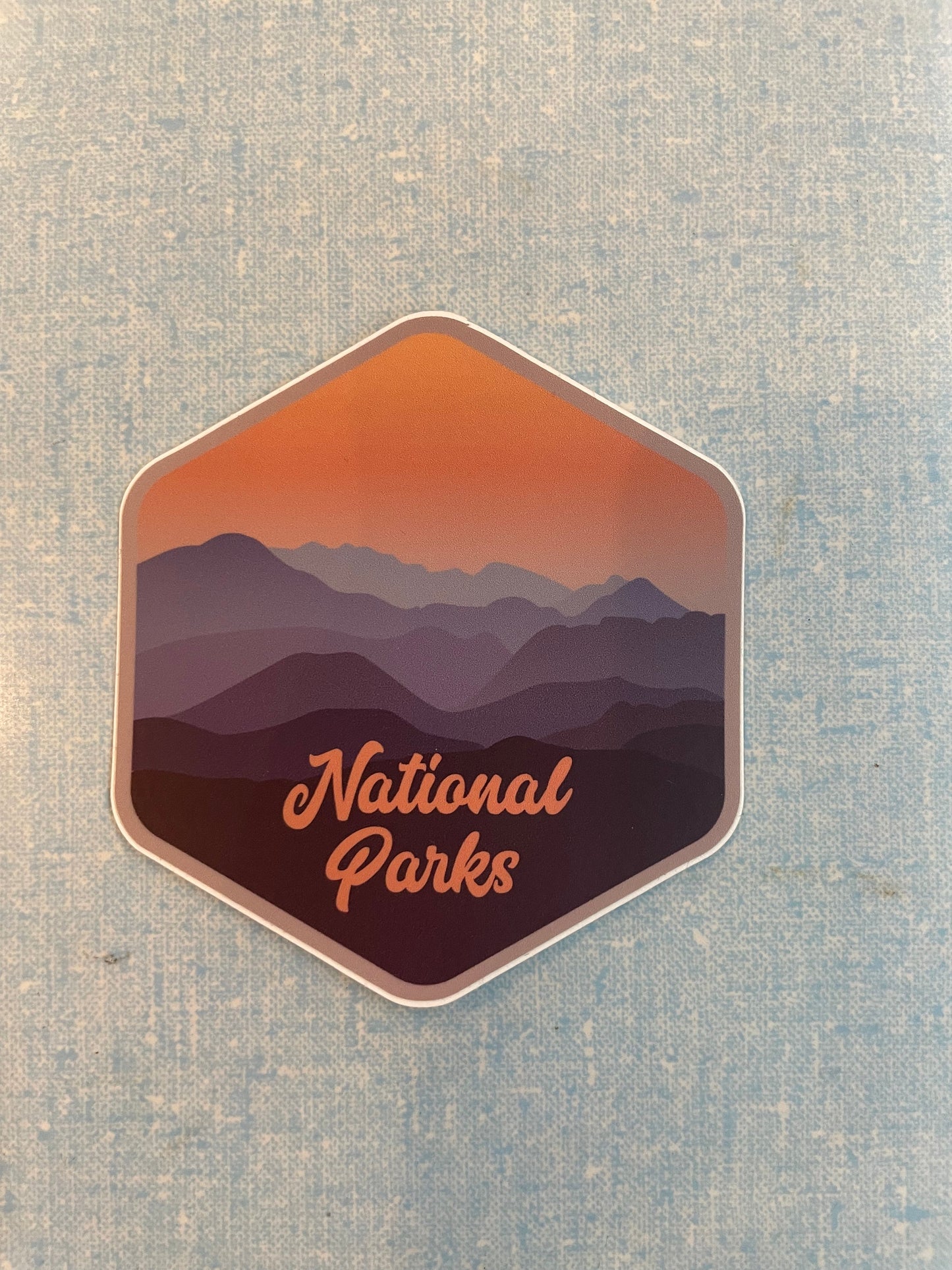 National Parks Polygon Sticker-Decorative Stickers > Arts & Entertainment > Hobbies & Creative Arts > Arts & Crafts > Art & Crafting Materials > Embellishments & Trims > Decorative Stickers-Quinn's Mercantile