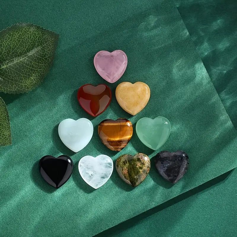 Heart Shaped Crystals-For the Home > Home & Garden > Decor > Figurines-Quinn's Mercantile