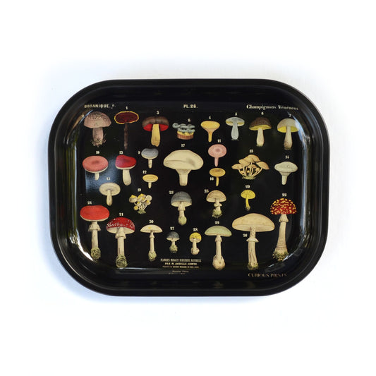 Vintage Fungi Print Tray-For the Home > Home & Garden > Decor > Decorative Trays-Quinn's Mercantile