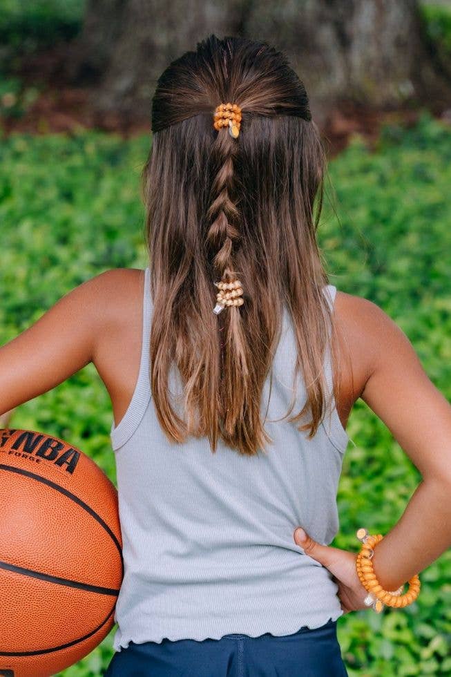 Basketball Teleties-Apparel & Accessories > Clothing Accessories > Hair Accessories-Small-Quinn's Mercantile