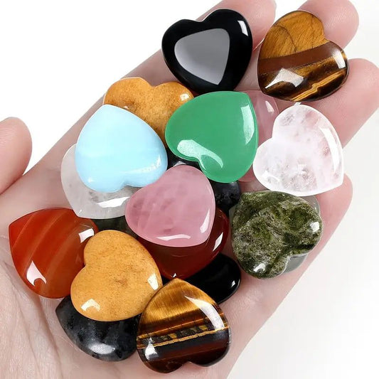 Heart Shaped Crystals-For the Home > Home & Garden > Decor > Figurines-Quinn's Mercantile