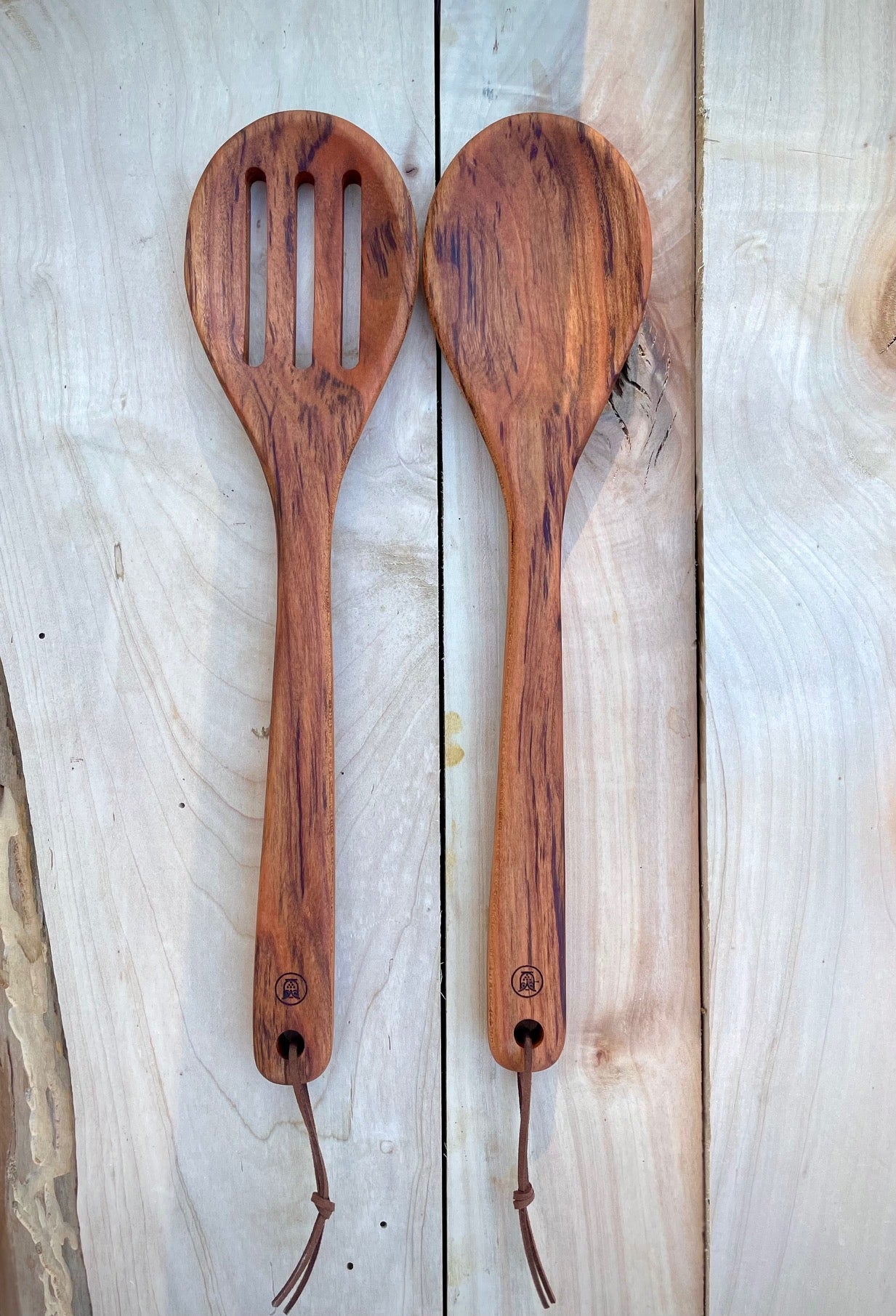 Handcrafted Wooden Spoons-kitchen > Home & Garden > Kitchen & Dining > Kitchen Tools & Utensils > Measuring Cups & Spoons-Cherry Spoon-Quinn's Mercantile