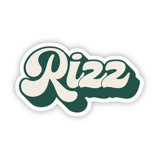 Rizz Sticker-Decorative Stickers > Arts & Entertainment > Hobbies & Creative Arts > Arts & Crafts > Art & Crafting Materials > Embellishments & Trims > Decorative Stickers-Quinn's Mercantile