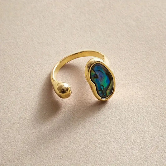 Abalone Shell Ring-Jewelry > Apparel & Accessories > Jewelry > Rings-Quinn's Mercantile