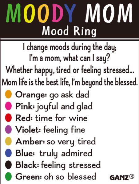 Moody Mom Mood Ring-Apparel & Accessories > Jewelry > Rings-Quinn's Mercantile