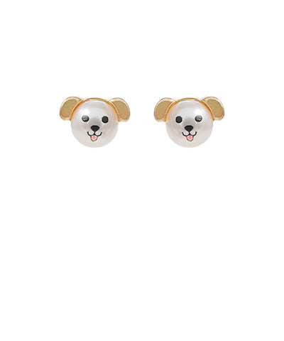Dog Pearl Studs-Jewelry > Apparel & Accessories > Jewelry > Earrings-Quinn's Mercantile