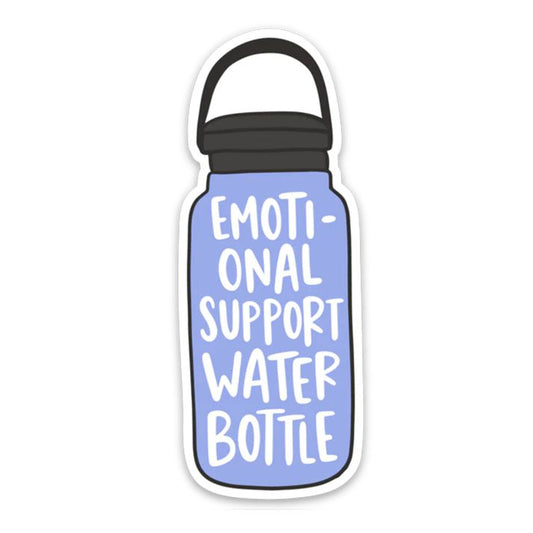 Emotional Support Water Bottle Sticker-Decorative Stickers > Arts & Entertainment > Hobbies & Creative Arts > Arts & Crafts > Art & Crafting Materials > Embellishments & Trims > Decorative Stickers-Quinn's Mercantile